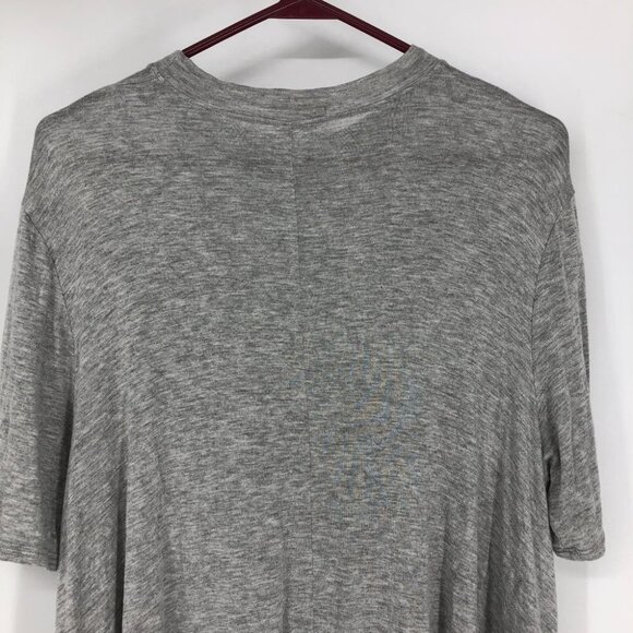 Urban Outfitters Cooperative Light  Gray Flowy Mockneck Short sleeve T-shirt S - Picture 8 of 13